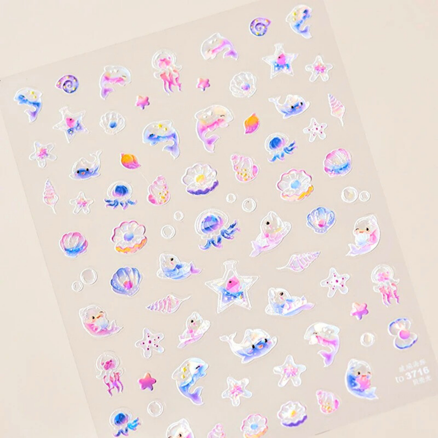 Adorable Sea Life 5D Nail Designs