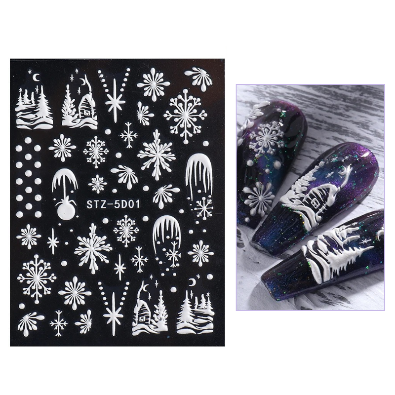 Snowy Landscape Nail Stickers