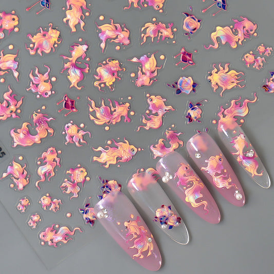 Lagoona Magical Fish Nail Sticker in 5D