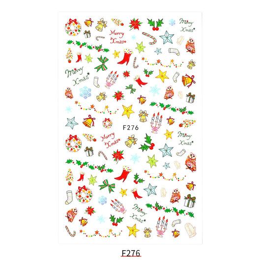 Colorful Merry Christmas Stickers